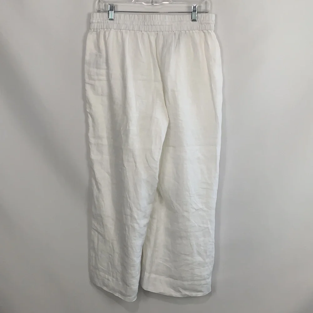 J Crew NWT white wide leg slacks - Picture 6 of 10
